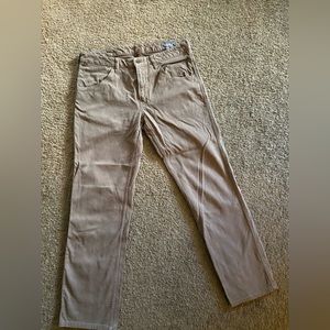 brown straight fit jeans